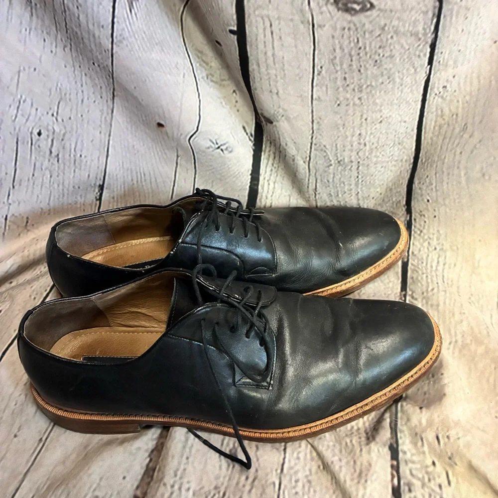 Gordon Rush Hester Black Leather Oxfords‎ Men’s Size 12 Lace Up Dress Shoes GUC